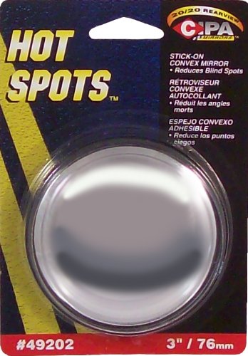 CIPA CIPA 49202 3" HotSpots Round Stick-On Convex Mirror - Outdoor Depot