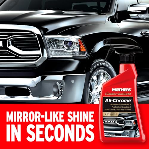 Mothers Mothers California Gold All-Chrome, 12 oz. – Cleans & Polishes Chrome, PVD & Chromed Plastics, - Outdoor Depot