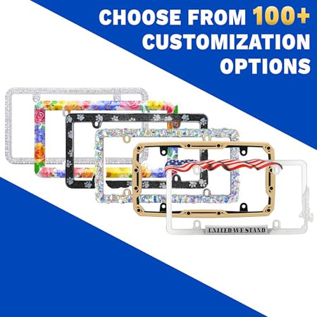 Cruiser Accessories Cruiser Accessories 18130 Diamondesque License Plate Frame, Chrome/Clear - Outdoor Depot