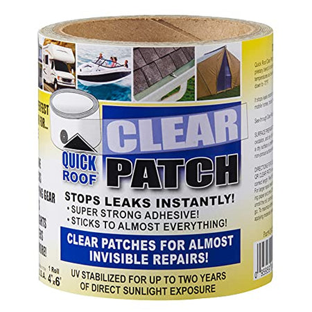 Cofair Cofair Products QRCP40 Quick Roof Clear Patch 4" x 20' - Outdoor Depot