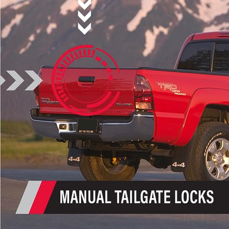 Pop & Lock Pop & Lock PL5400 Black Manual Tailgate Lock with Bolt Codeable Technology for Toyota Tacoma - Outdoor Depot