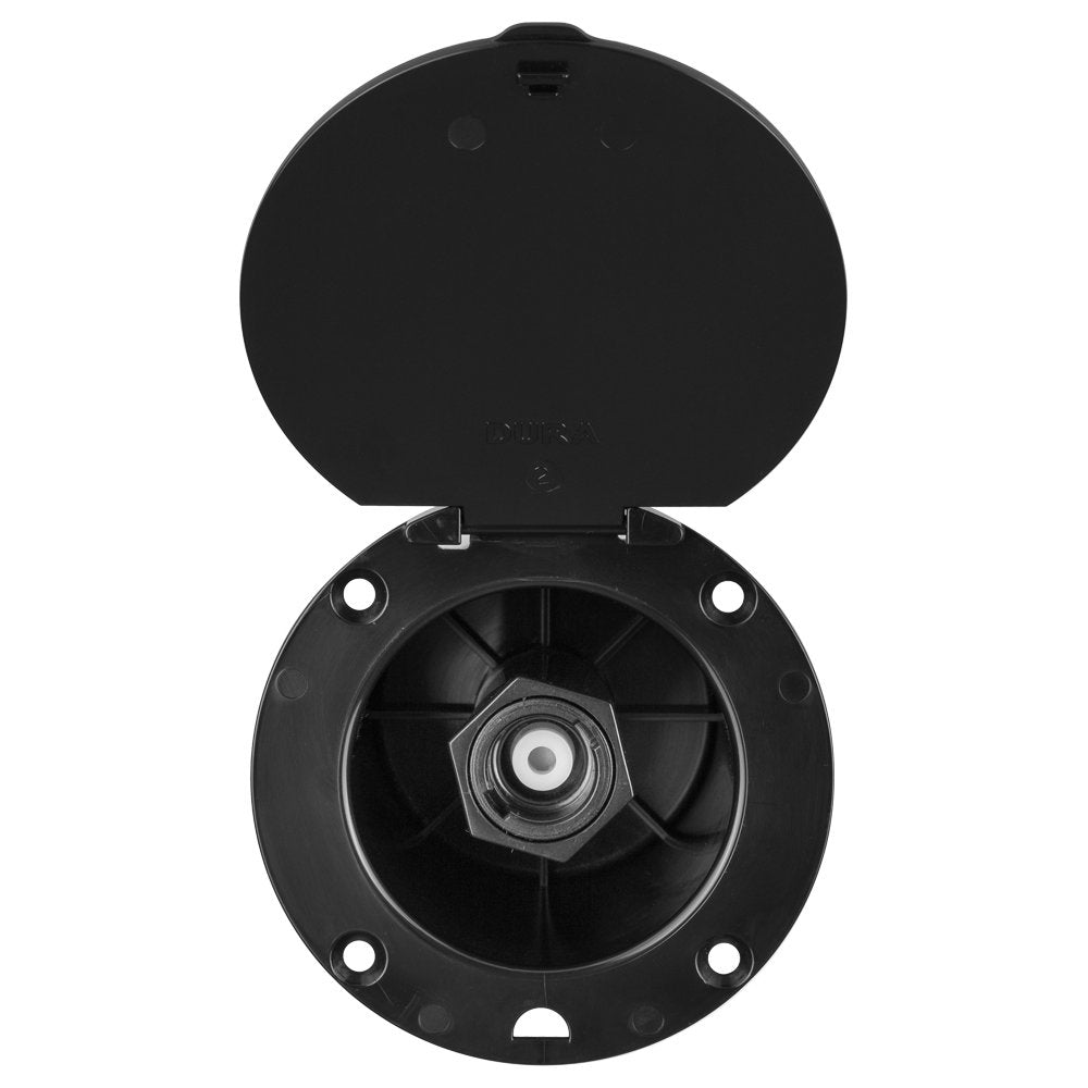 Dura Faucet Dura Faucet DF-SA184-BK RV Outdoor Exterior Utility Spray Dock Port with Quick Connect Hookup - Outdoor Depot