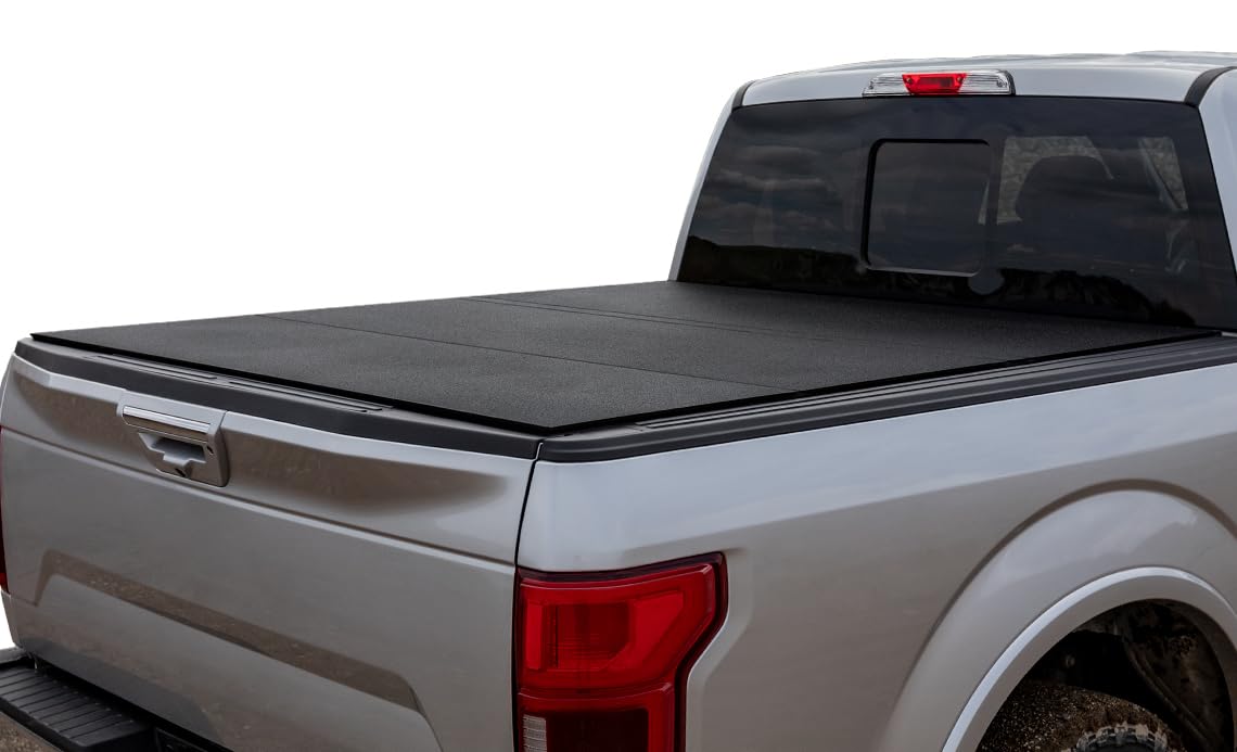 ACI ACI Lomax Folding 15-20 Ford F-150 5.6' Box Hard Tonneau Cover Black Urethane - Outdoor-Depot.us