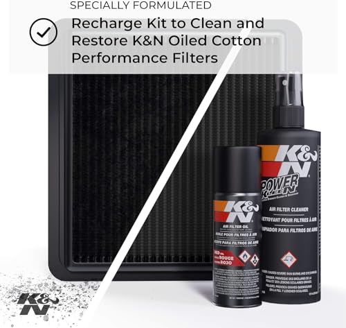 K&N K&N Air Filter Cleaning Kit: Squeeze Bottle Filter Cleaner and Black Oil Kit; Restores Engine Air Filter - Outdoor Depot