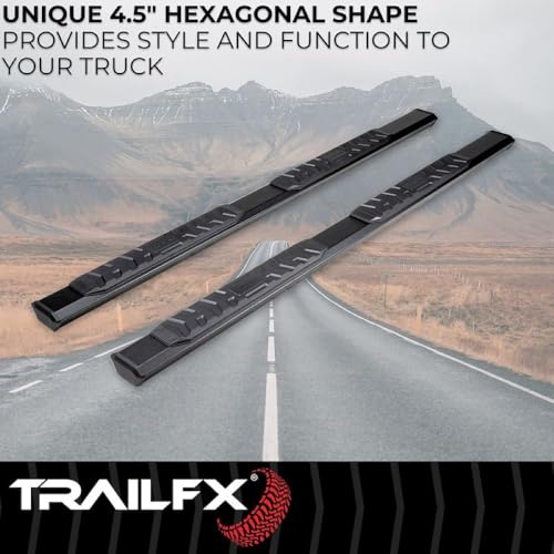 Trailfx TrailFX Nerf Bars for 2019-2021 Chevrolet Silverado 1500 Crew Cab Titanium Black Powder Coated - Outdoor Depot