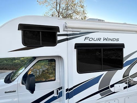 GT Styling RainBlade RV Window Deflector and Sun Visor (Fits 32-37 inch Wide Window) Smoke - Outdoor Depot