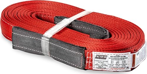 Factor 55 Factor 55 Standard Duty Double-Ply Tow Strap, 2" Width x 30' Length, 31,000 lbs. Maximum Breaking - Outdoor Depot