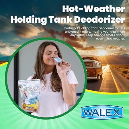 Walex Walex Porta-Pak Black Holding Tank Deodorizer & Portion Control System Drop-Ins - Rapid Breakdown of - Outdoor Depot
