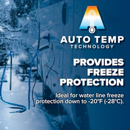Camco Camco 25-Ft Heated Water Hose for RV - Water Line Freeze Protection Down to -20°F/-28°C - Features - Outdoor Depot