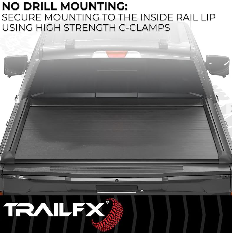 Trailfx TrailFX TFX6003 Hard Retractable Tonneau Cover Fits 2015-2025 Ford F-150 with 5.5 Foot Bed Manual - Outdoor Depot