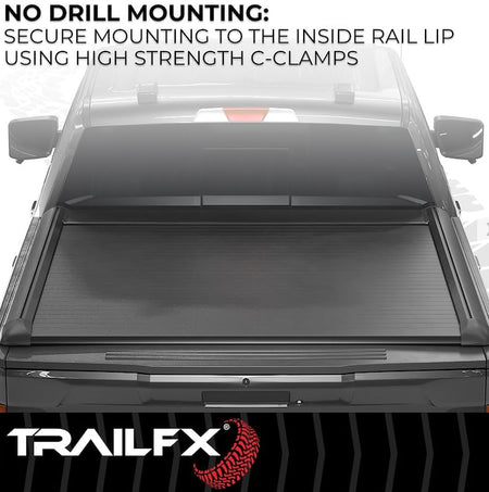Trailfx TrailFX TFX6003 Hard Retractable Tonneau Cover Fits 2015-2025 Ford F-150 with 5.5 Foot Bed Manual - Outdoor Depot