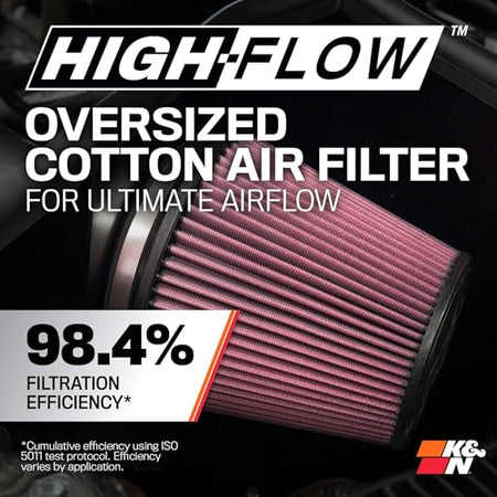K&N K&N Cold Air Intake System: High-Flow Air Filter, Increase Performance & Towing: Compatible with - Outdoor Depot