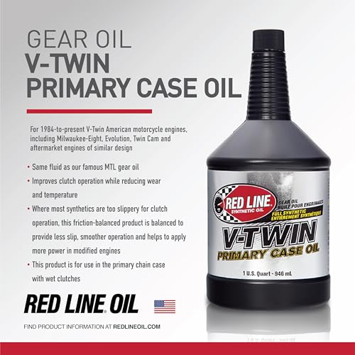 Red Line Red Line 42904 V-Twin Primary Case Oil, for use with UTVs, ATVs and Sportbikes - 1 Quart - Outdoor Depot