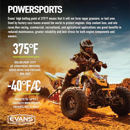 EVANS EVANS Coolant EC72064 Powersports Waterless Engine Coolant, 1/2 gallon - Outdoor Depot