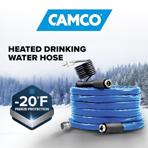 Camco Camco 12-Ft Heated Water Hose for RV - Water Line Freeze Protection Down to -20°F/-28°C - Features - Outdoor Depot