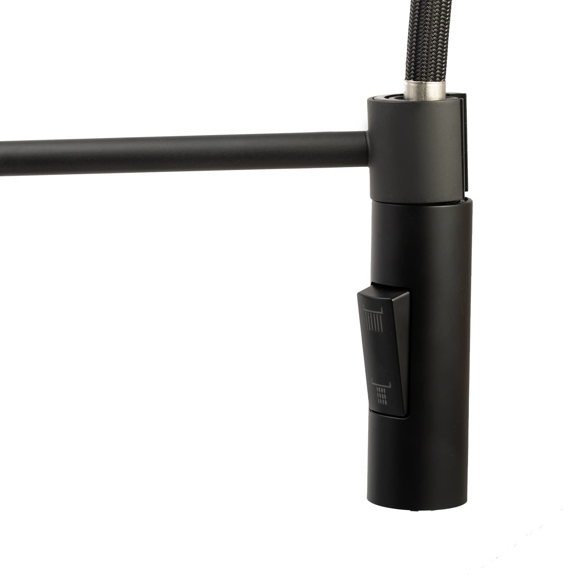 Dura Faucet Dura Faucet DF-MK504SLK-MB RV Swivel High-Arc Spring Kitchen Sink Faucet - Single Handle - - Outdoor Depot