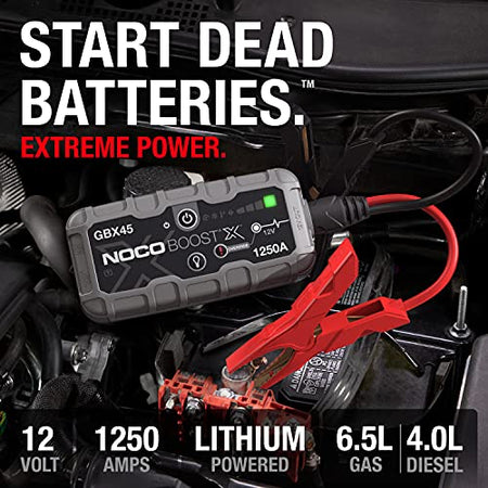 NOCO NOCO Boost X GBX45: 1250A UltraSafe Jump Starter – 12V Lithium Battery Booster Pack, Portable Jump Box, - Outdoor Depot