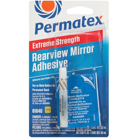 Permatex Permatex 81840 Extreme Rearview Mirror Profressional Strength Adhesive Kit, single unit - Outdoor Depot