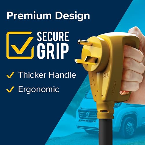 Camco Camco PowerGrip 25-Ft 30 Amp RV Extension Cord w/Locking End - Features NEMA TT-30P Male & - Outdoor Depot