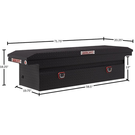 Weather Guard Weather Guard Model 121-52-04 Saddle Truck Box, Aluminum, For Full Size Trucks, Low Profile, - Outdoor Depot