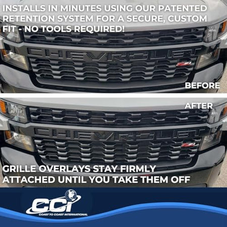 Coast to Coast International COAST2COAST - C2CGI167BLK - OVRLY; 19- Silverado; Gloss Black; - Outdoor Depot