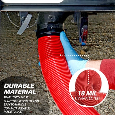 Valterra Valterra EZ Coupler 20-Foot RV Sewer Hose Kit for RV Camper, Includes 2 Attachable 10-Foot Hoses - Outdoor Depot