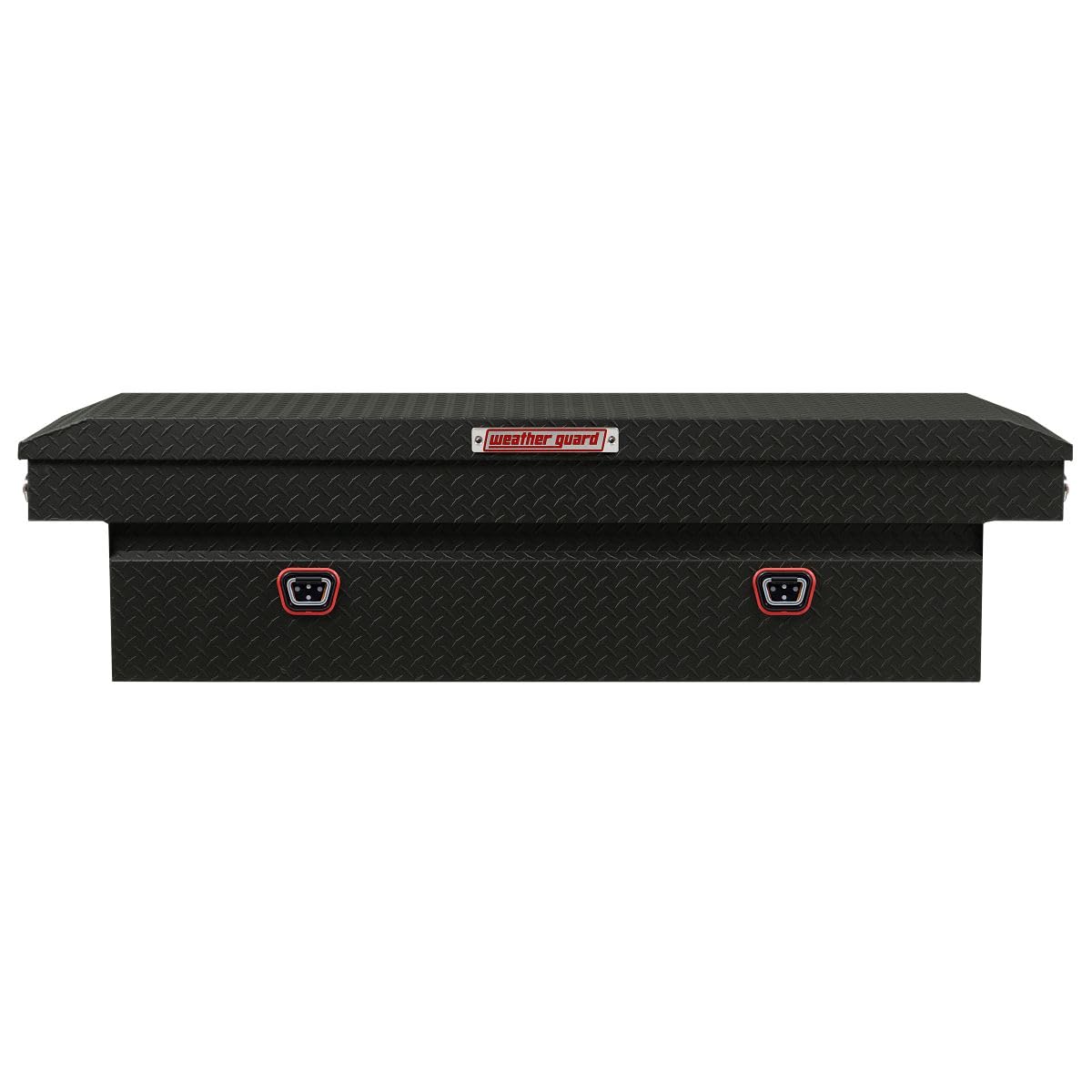 Weather Guard Weather Guard Model 127-52-04 Saddle Box, Aluminum, Full Standard, Textured Matte Black, 11.0 - Outdoor Depot
