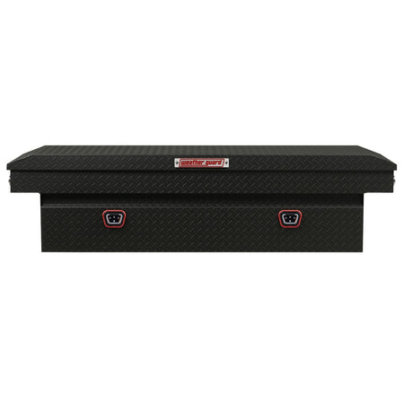 Weather Guard Weather Guard Model 127-52-04 Saddle Box, Aluminum, Full Standard, Textured Matte Black, 11.0 - Outdoor Depot