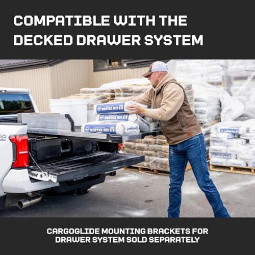 DECKED CargoGlide Truck Bed Slide – 1500 lb Capacity, 75% Extension – Heavy-Duty Pickup Cargo Slide for Easy - Outdoor Depot