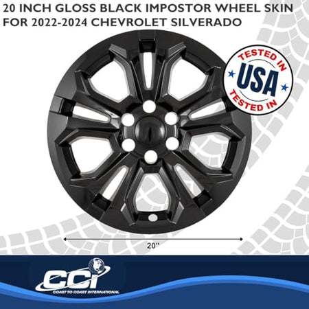 Coast to Coast International Coast to Coast International-IMP511BLK-Wheel Skins-Fits 2022-2025 Chevrolet - Outdoor Depot