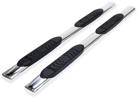Trailfx Truck Running Boards Fits Ram 1500 Crew Cab 2011-2018 Oval 5 Inch Straight Nerf Bars with Step Pads - Outdoor Depot
