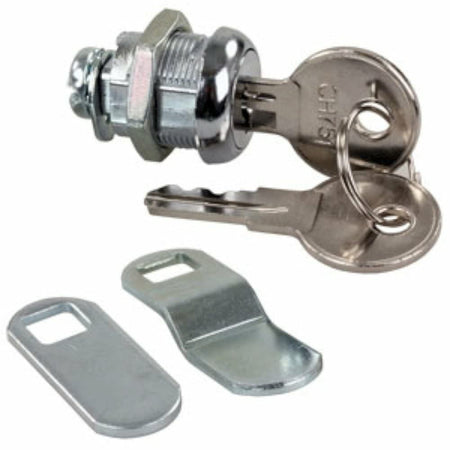 JR Products JR Products 00305 Standard Compartment Door Key Lock - 5/8", Silver - Outdoor Depot