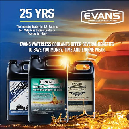 EVANS EVANS Coolant EC72064 Powersports Waterless Engine Coolant, 1/2 gallon - Outdoor Depot