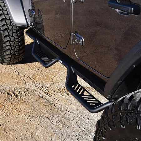 Westin Westin 20-14065 Outlaw Drop Nerf Bars fits 2018-2026 Wrangler JL Unlimited 4Door Textured Black Pair - Outdoor Depot