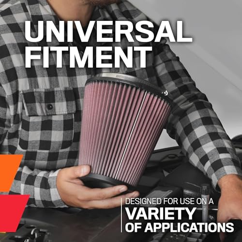 K&N K&N High-Flow Original Lifetime Universal Clamp-On Air Filter: High Performance, Premium, Washable: - Outdoor Depot