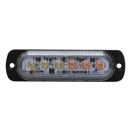 Race Sport Lighting Race Sport RS70016W-A Switching 6-LED Ultra Slim Flush Mount 19-Flash Pattern Marker - Outdoor Depot