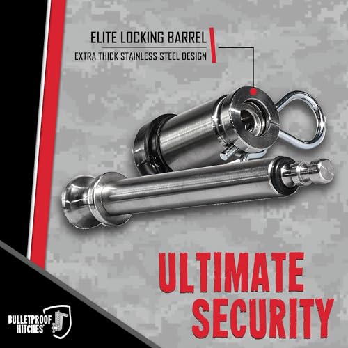 BulletProof Hitches BulletProof Hitches - 5/8" Trailer Hitch Locking Pin - Universal Fit, Stainless Steel, - Outdoor Depot