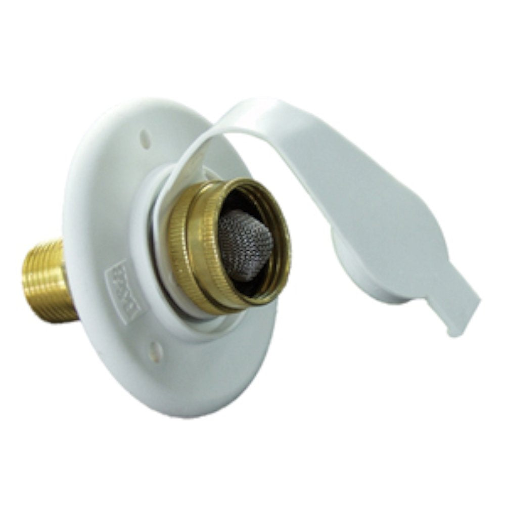 JR Products JR Products 160-85-A-26-A Polar White City Water Flange with 1/2" MPT - Outdoor Depot