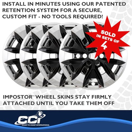 Coast to Coast International CCI Impostor ® Wheel Skins IMP516XB, 16 Inch, 6 Y Spokes, Plated/Painted, - Outdoor Depot