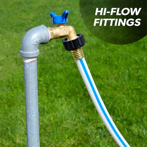 Valterra Valterra W01-6300 AquaFresh High Pressure Drinking Water Hose - 5/8" x 25', White - Outdoor Depot