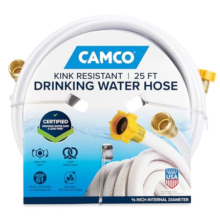 Camco Camco TastePURE 25-Ft Water Hose - RV Drinking Water Hose Contains No Lead, No BPA & No Phthalate - - Outdoor Depot