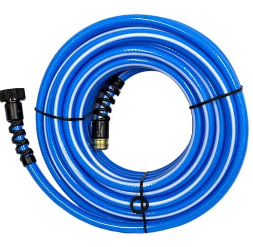 Valterra AquaFresh High Pressure Drinking Water Hose, Water Hose Hookup for RV - 1/2" x 50', Blue