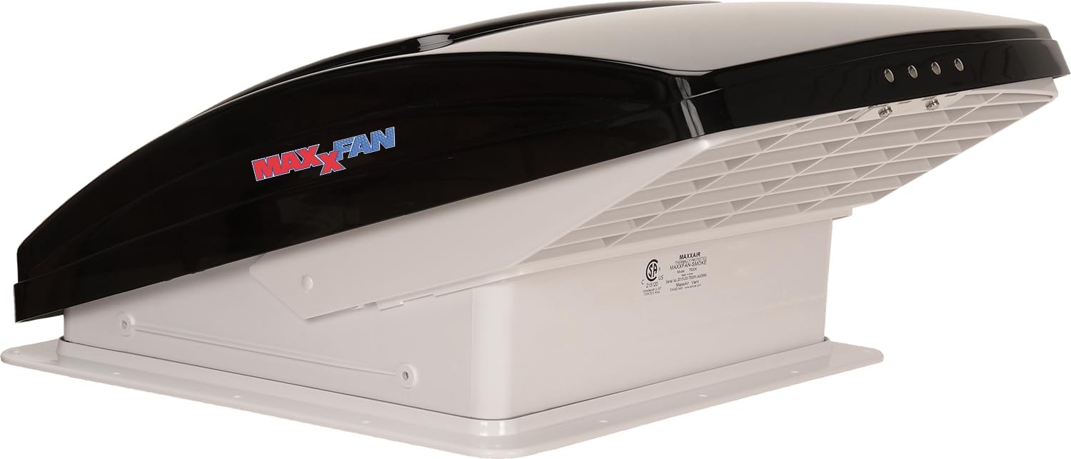 MAXXAIR MAXXAIR Maxxfan Deluxe Vent, Fan and Vent Cover All in One - Powerful 4-Speed Fan, Built-in Rain - Outdoor Depot