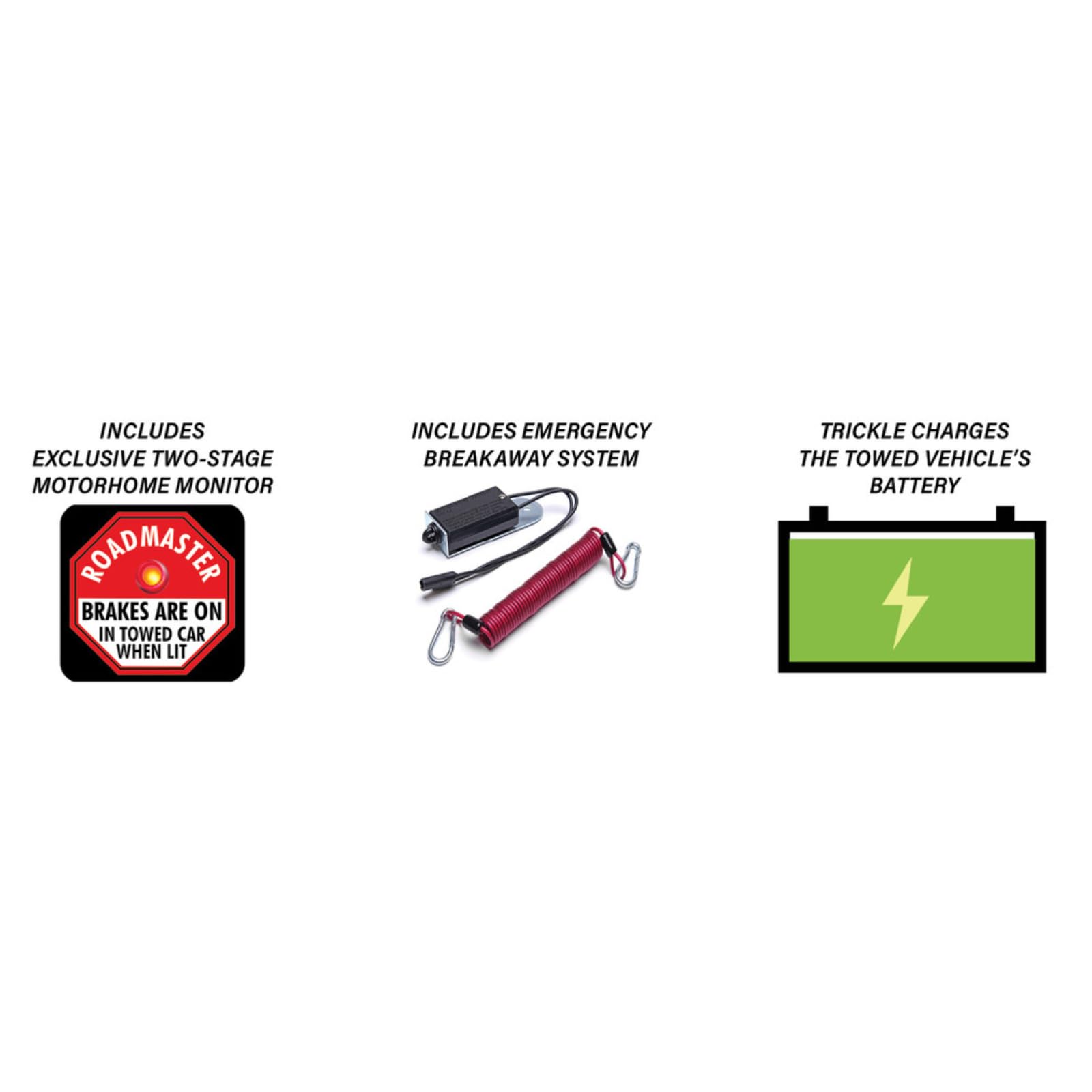 Roadmaster Roadmaster 8700 Invisibrake Support Braking System with Emergency Breakaway System fits Towed - Outdoor Depot