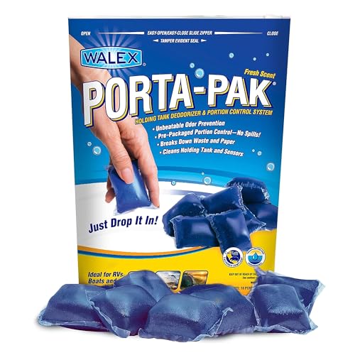Walex Porta-Pak RV Toilet Treatment Drop-Ins - Fresh Scent, 10-Pack