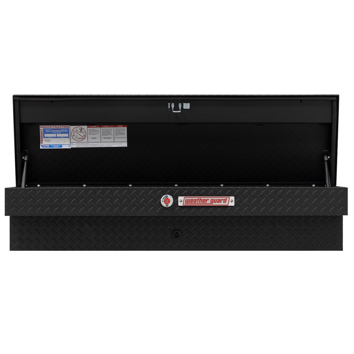 Weather Guard Weather Guard Model 174-52-04 56in Lo-Side Box, Aluminum, Textured Matte Black, 4.0 cu ft - Outdoor Depot