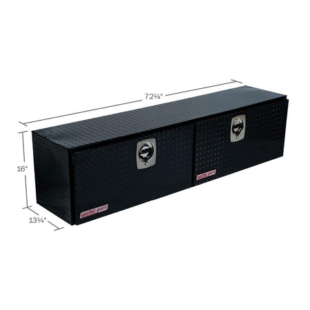 Weather Guard Weather Guard Model 372-5-02 Hi-Side Truck Box, Aluminum, Gloss Black, 8.9 cu ft capacity - Outdoor Depot