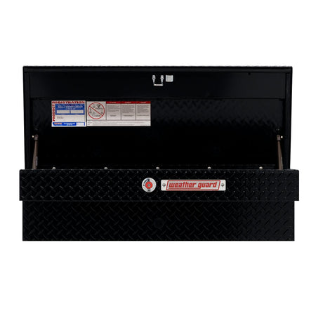 Weather Guard Weather Guard Model 184-5-04 41in Lo-Side Truck Box, Aluminum, Gloss Black, 3.0 cu ft capacity - Outdoor Depot