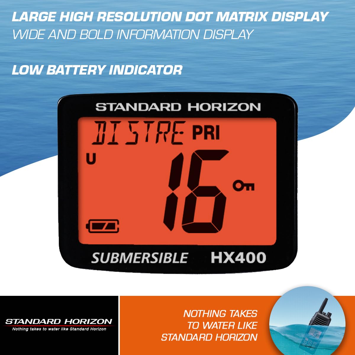 STANDARD HORIZON Standard Horizon HX400IS Intrinsically Safe Handheld VHF Radio - Outdoor Depot