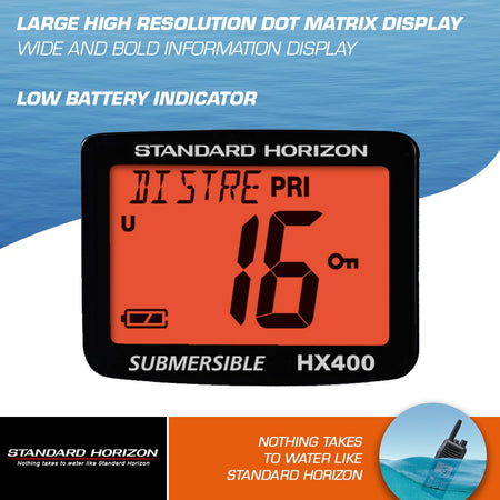 STANDARD HORIZON Standard Horizon HX400IS Intrinsically Safe Handheld VHF Radio - Outdoor Depot